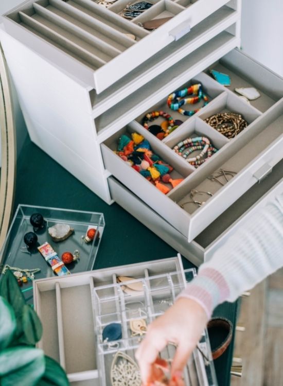 Jewelry container The Container Store Home Organizing with A Beautiful Mess 101 Owner Rachel Dickerson